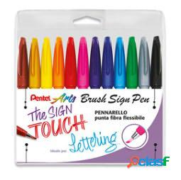 Pennarello Brush Sign Pen - colori assortiti - Pentel -