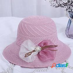 Per donna Moderno Cappelli da pescatore Cappello di paglia
