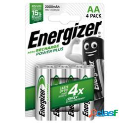 Pile AA Power Plus - ricaricabili - Energizer - blister 4