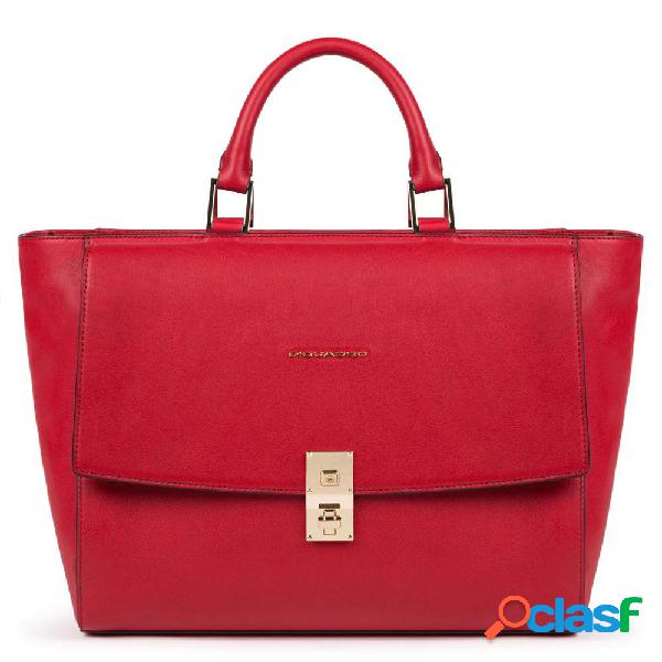 Piquadro dafne borsa porta pc rossa