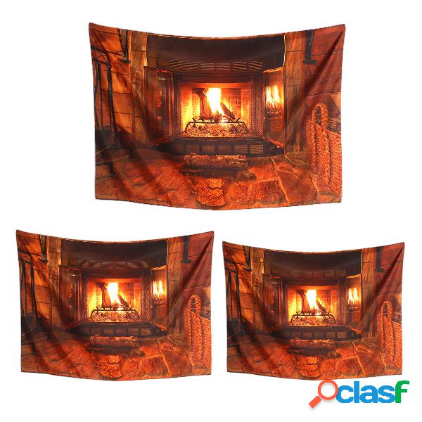 Polyester Wall Hanging Tapestry Art Home Decor Fireplace