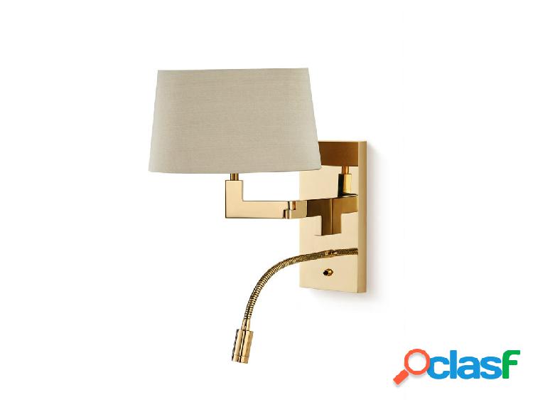 Porta Romana Bedside Polished Brass SWL05 Lampada da Parete