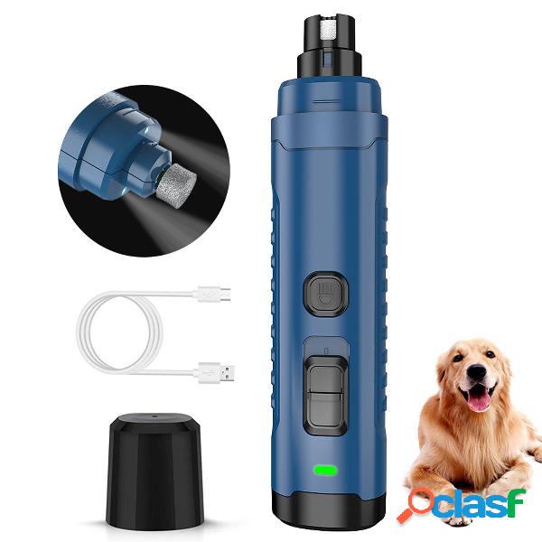 Portable 2 LED Light USB Rechargeable Electric Dog Nail