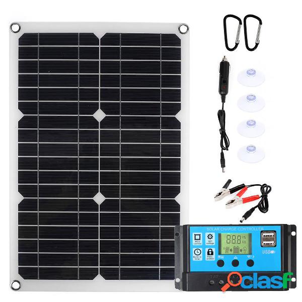 Portable 30W 18v Solar Panel Multi-function Solar Charger