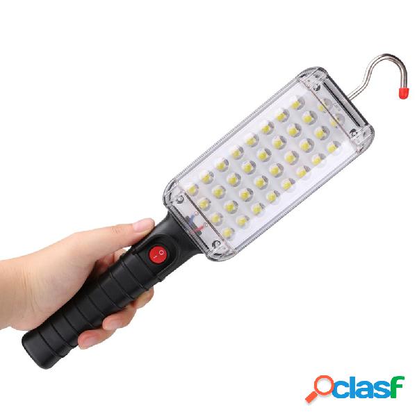 Portable 34 LED Flashlight Magnetic Torch USB Rechargeable
