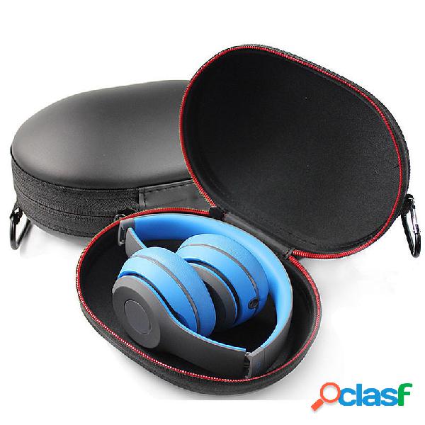 Portable Protective EVA Leather Earphone Storage Bag