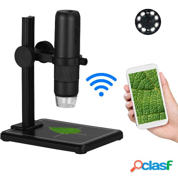 Portable USB Wifi Microscope 8 LED Light Adjustable Dimmer