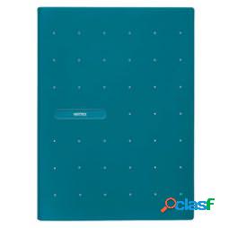 Portalistini Matrix - 22x30 cm - 40 buste - blu ottanio -