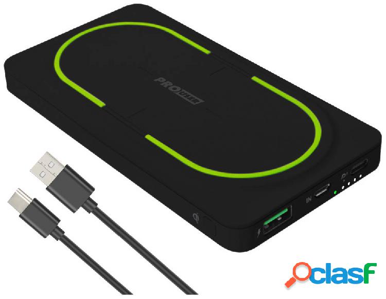 ProUser Powerbank wireless 10000 mAh Ricarica rapida 3.0,