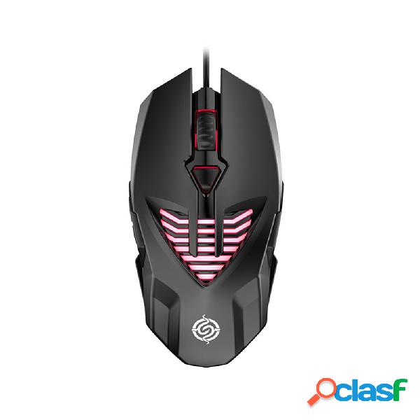 Q1 Wired Game Mouse Breathing RGB Colorful 3200DPI Gaming