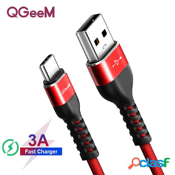 QGEEM USB Type C Data Cable USB-C Mobile Phone Fast Charging