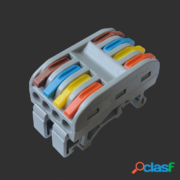 Quick Wire Connectors with Rail 4Pin PCT-224 Terminal Block