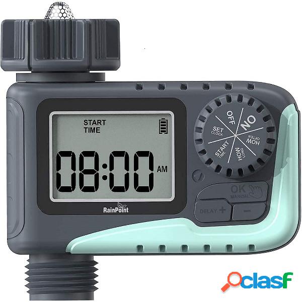 RAINPOINT Sprinkler Timer Water Timer with Rain Delay Manual