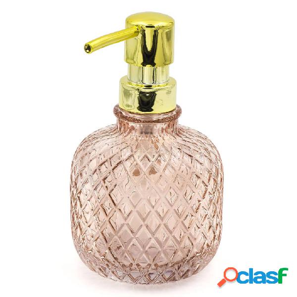 RIDDER Dispenser Sapone Jade Trasparente Rosa 330 ml
