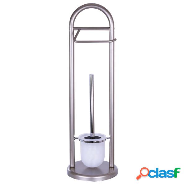 RIDDER Set Scopino per WC 2-in-1 Unique Cromo Opaco