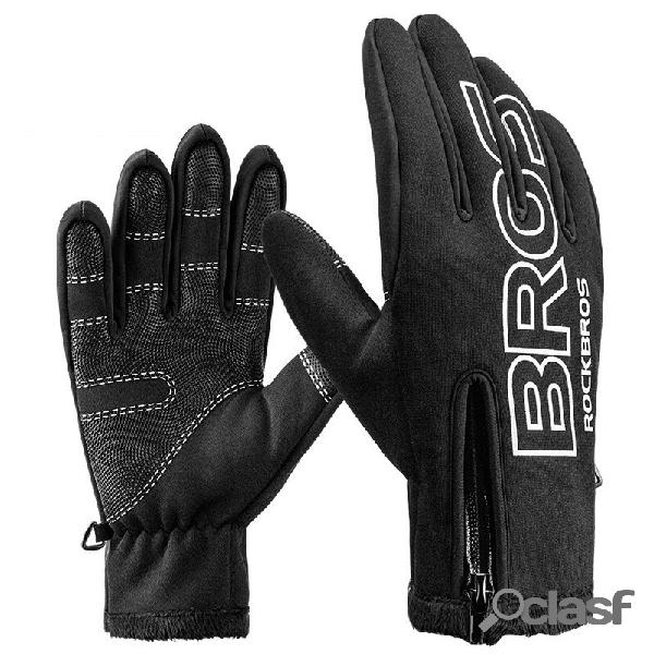 ROCKBROS S091-4 Winter Warm Cycling Gloves Full Finger Touch