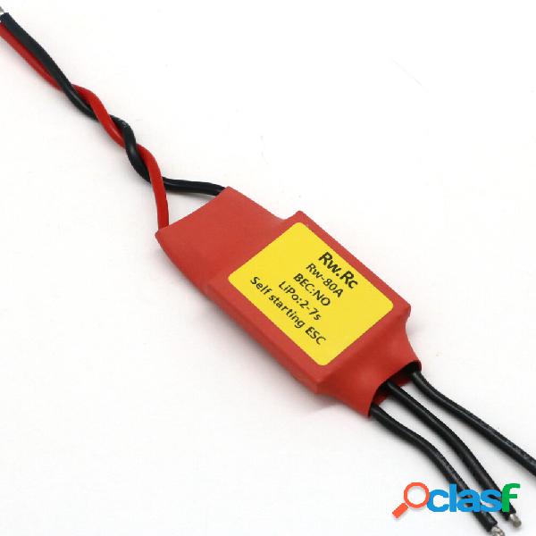 RW.RC 80A One-way Self-starting Brushless ESC Support 2S-7S