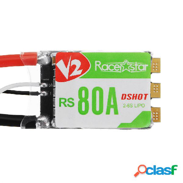 Racerstar RS80A V2 80A BLheli_S BB2 2-6S DShot600 Ready