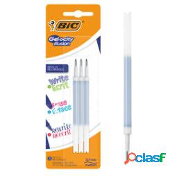 Refill a sfera gel cancellabile - punta 0,7 mm - blu - Bic -