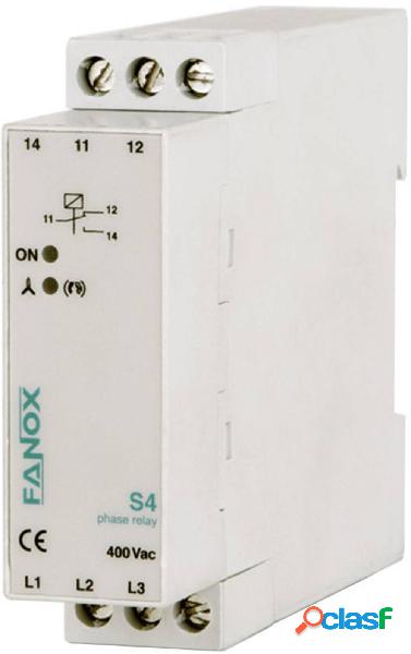 Relè di monitoraggio 1 scambio Fanox S4-3x400V AC 1 pz.