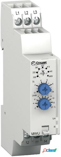 Relè di monitoraggio 208 - 480 V/AC 1 scambio Crouzet MWU 1