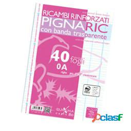 Ricambi forati rinforzati Pignaric - A4 - rigo di 1a - 40