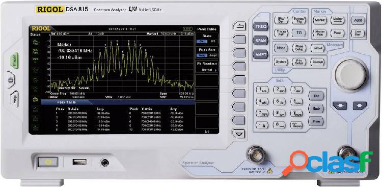 Rigol DSA815 di fabbrica senza certificato