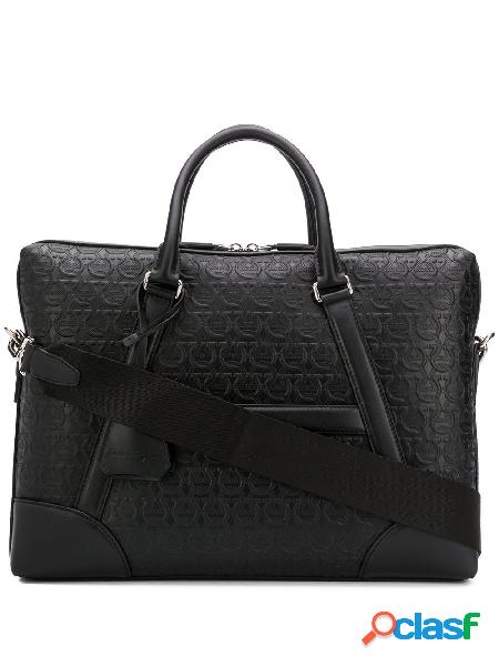 SALVATORE FERRAGAMO BORSA DA LAVORO UOMO 723756 PELLE NERO