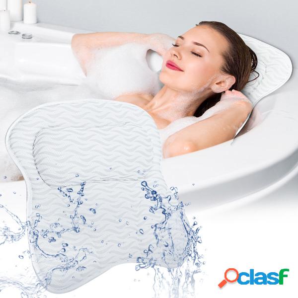 SAWAKE Bath Pillow Spirity Ergonomic with Neck and Back