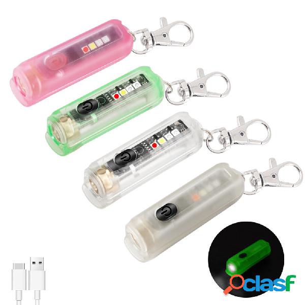 SEEKNITE M600 LH351B LED Keychain Flashlight With RGB Color