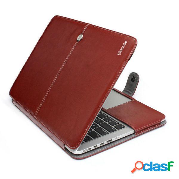Sawaker For 13" Apple Macbook Protective Case PU Leather
