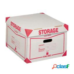 Scatola Storage - con coperchio - 38,5x26,4x39,7 cm - bianco