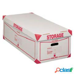 Scatola Storage - con coperchio - 38,5x26,4x75,5 cm - bianco