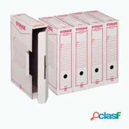 Scatola archivio Storage - A4 - 8,5x31,5x22,3 cm - bianco e