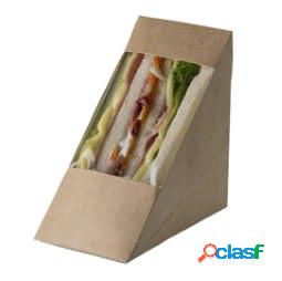 Scatole per sandwich Street Food in carta kraft - 12,3 x 7,2
