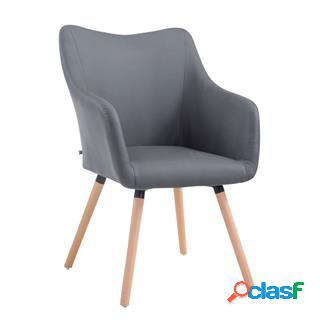 Sedia Sala dAttesa GREG, Gambe in Quercia color Faggio,