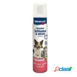 Shampoo schiuma a secco - per cani e gatti - 200 ml -
