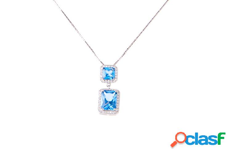 Sovrani Collana Luce argento con cubic zirconia e zircone