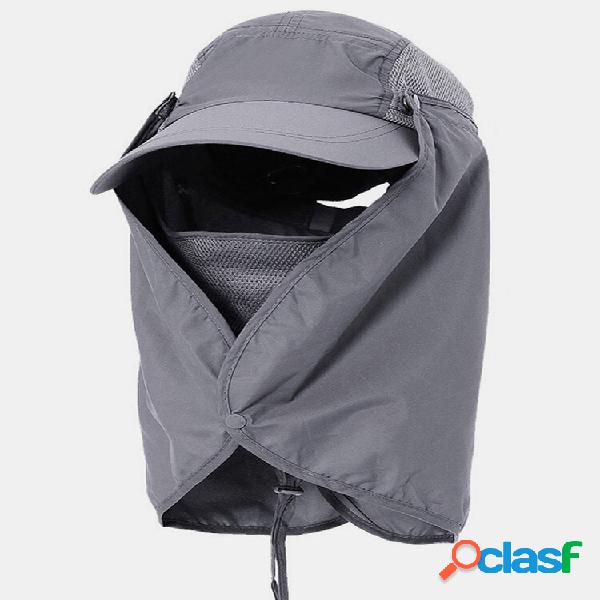 Sun Protection Cover Face Visor Outdoor Fishing Hat Summer