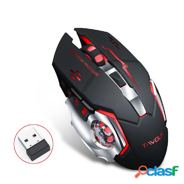 T-Wolf Q13 Wireless Rechargeable Mouse 2400DPI
