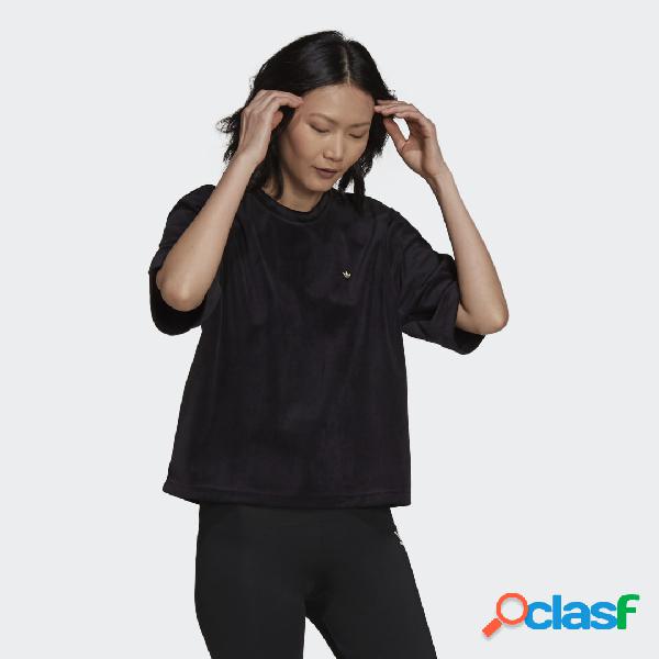 T-shirt adicolor Velour Boxy
