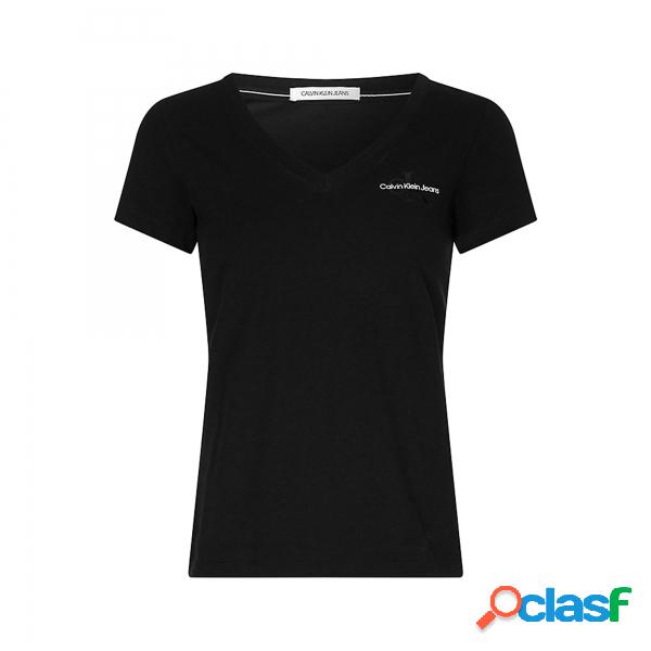 T-shirt slim con scollo a V di Calvin Klein Calvin Klein -