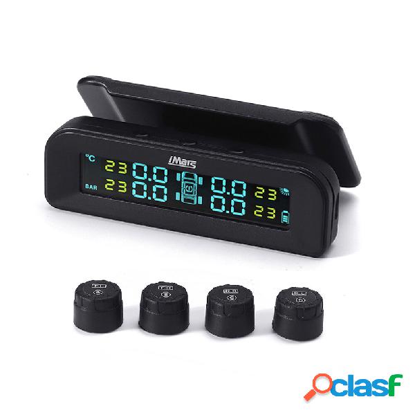 T260 Solar Tire Pressure Monitor System Real-time Tester LCD