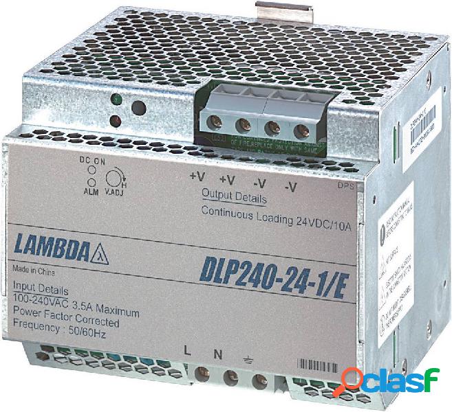 TDK-Lambda DLP240-24-1/E Alimentatore per guida DIN 24 V/DC
