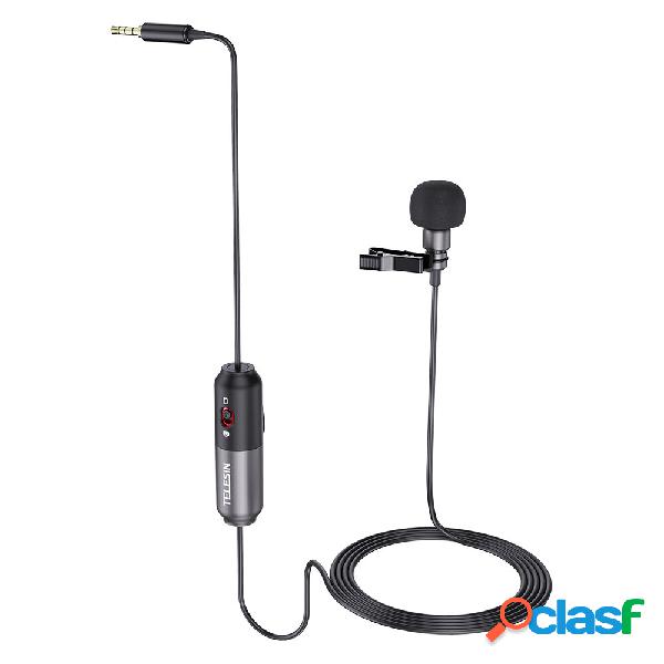 TELESIN Microphone 5.5m Clip-on Lavalier Mini Audio 3.5mm