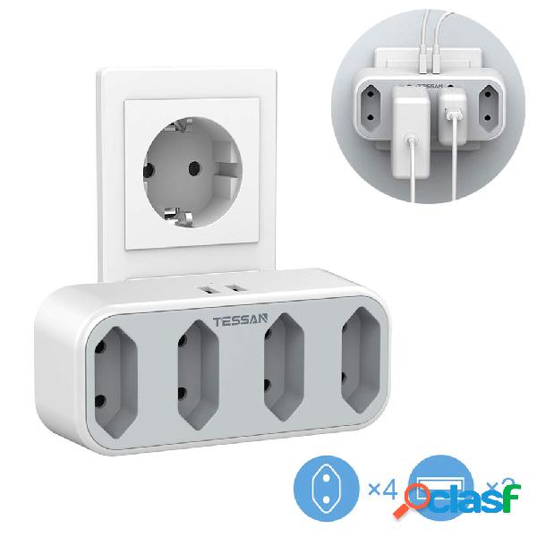 TESSAN TS-325-DE 2300W Wall USB Socket German/EU Plug Power