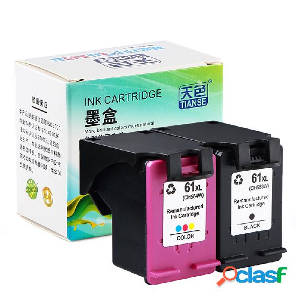 TIANSE 1 Pack 61XL 61 XL Replacement Ink Cartridge HP61 61