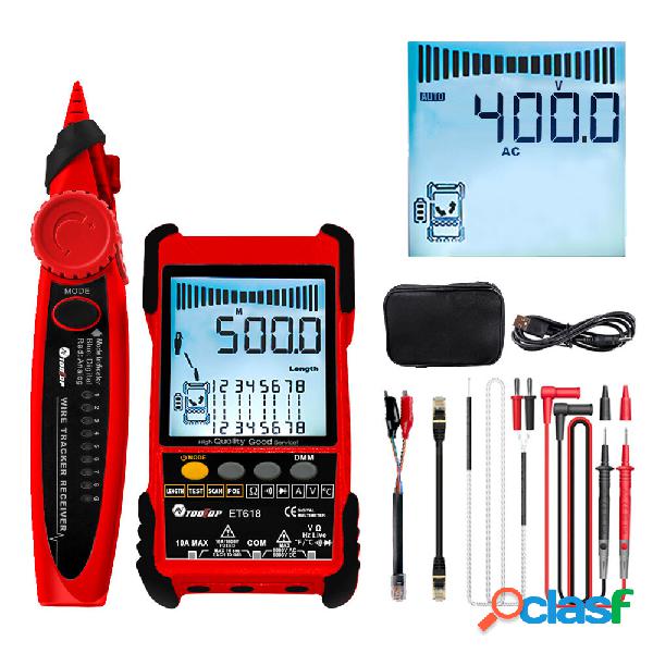 TOOLTOP Large LCD Screen Network Cable Tester + Multimeter 2