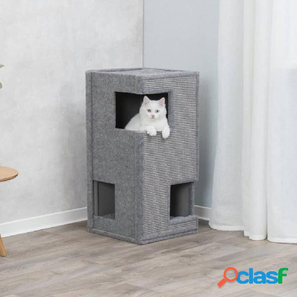 TRIXIE Tiragraffi per Gatti a Torre 78 cm Grigio