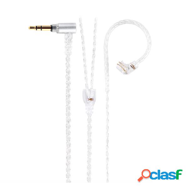 TRN A2 Earphone Cable Silver Plated Upgrade Cable 3.5MM 2